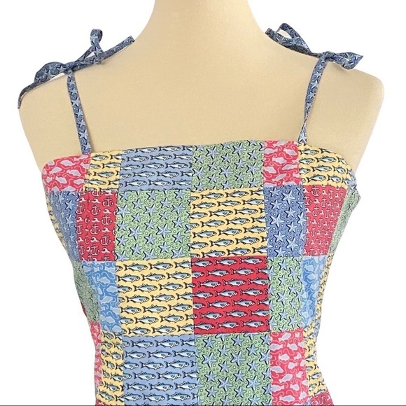 NWT Girls’ Vineyard Vines Classic Patchwork Sunny Side Print Shift Dress Size 16 - Picture 6 of 9